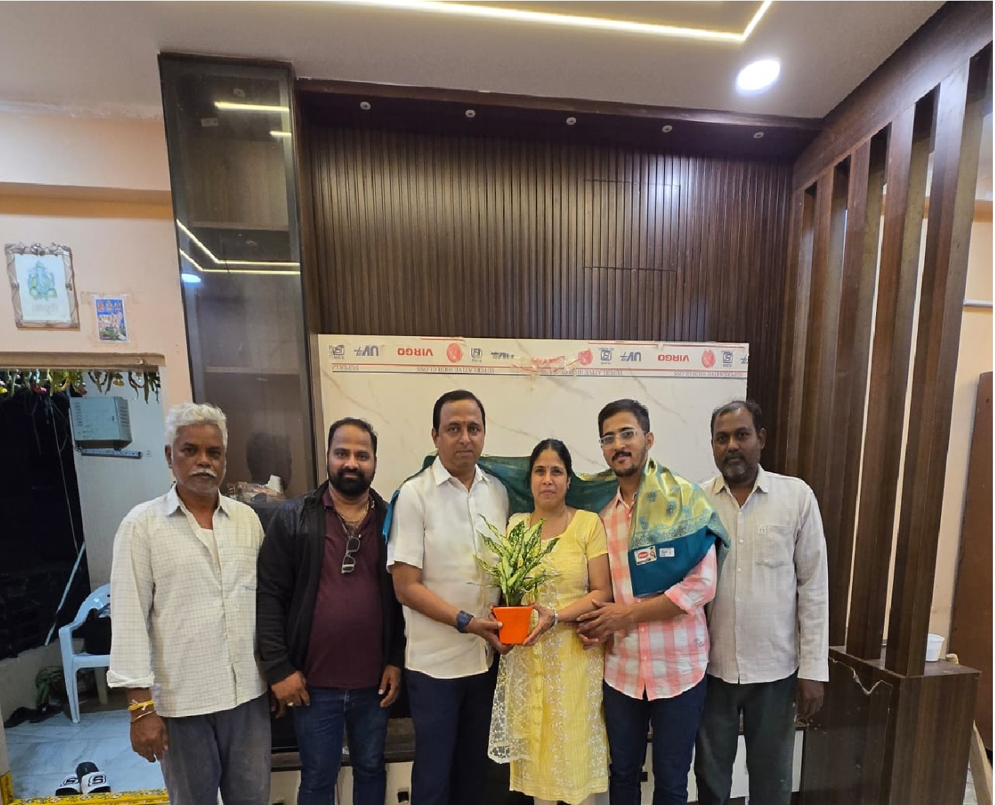 Mr & Mrs Devara Vidya Sagar and Meena (2BHK turn key interiors project - Location Lalitha Nilayam, Gudimalkapur, Hyderabad)